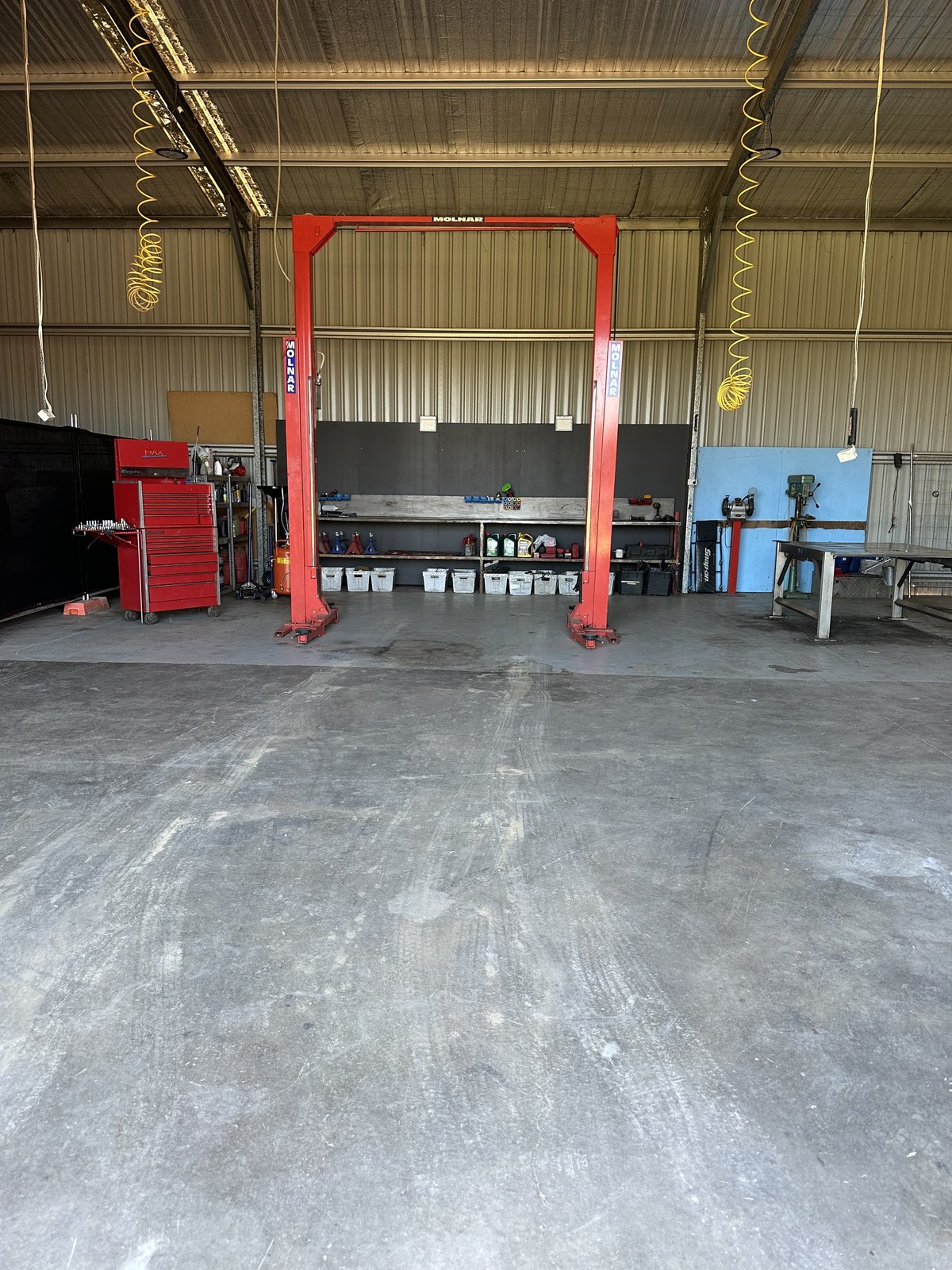 Inside the Craigieburn Service Centre workshop bay