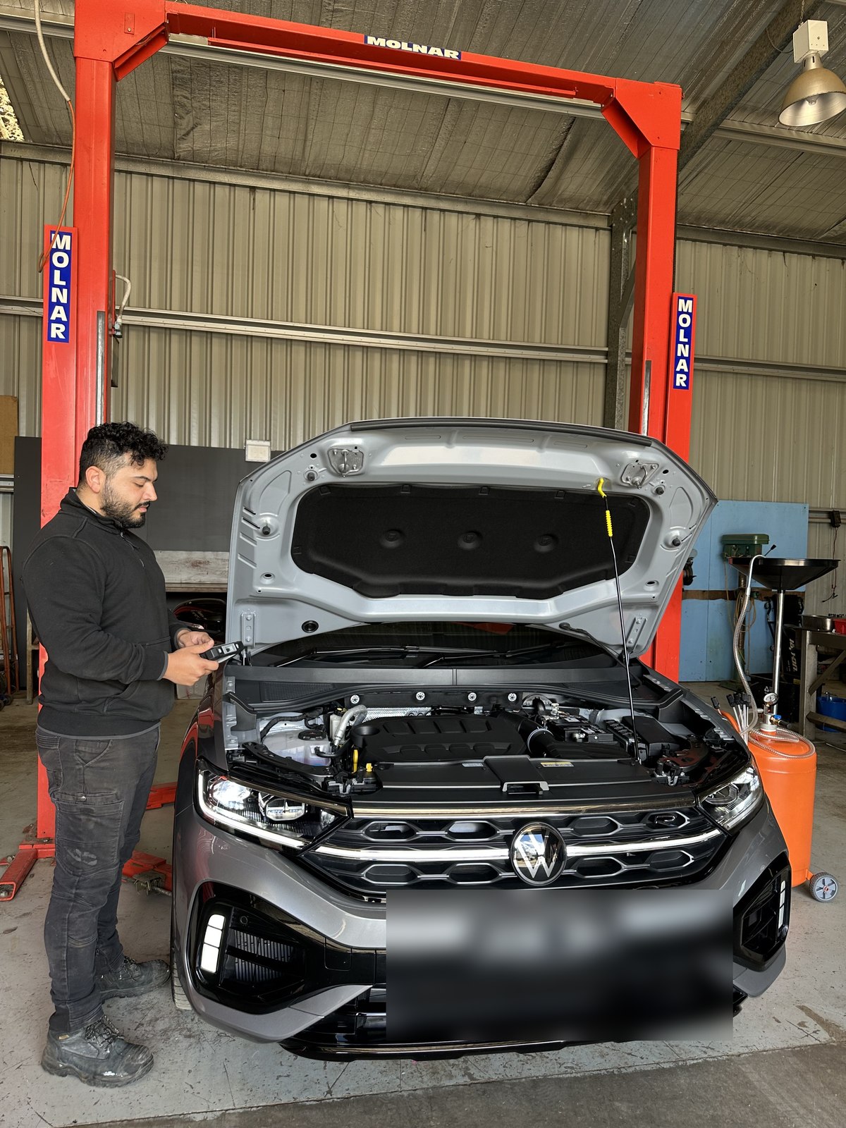 Running a diagnostic check under the bonnet